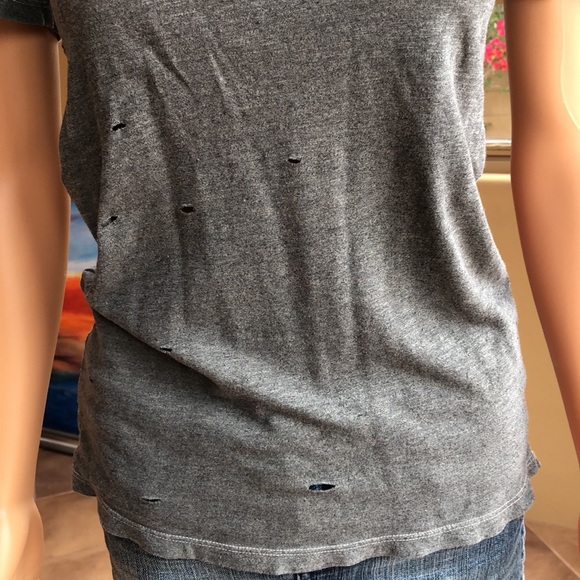 Cute DASH intentionally distressed, short, sleeved crew neck T-shirt - Picture 3 of 9